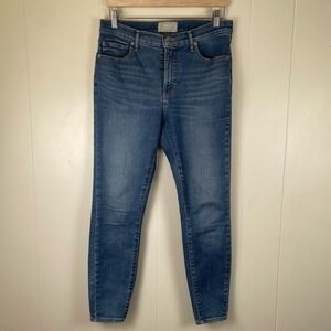 Everlane Mid Rise Skinny Stretch Jeans Size 30 Organic‎ Cotton Blue Denim